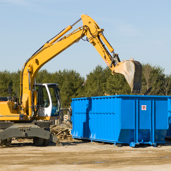 how many times can i have a residential dumpster rental emptied in Alborn